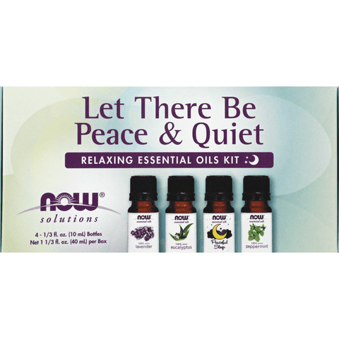 NOW Let There Be Peace & Quiet Relaxing Essential Oils Kit - 1.32 Ounce
