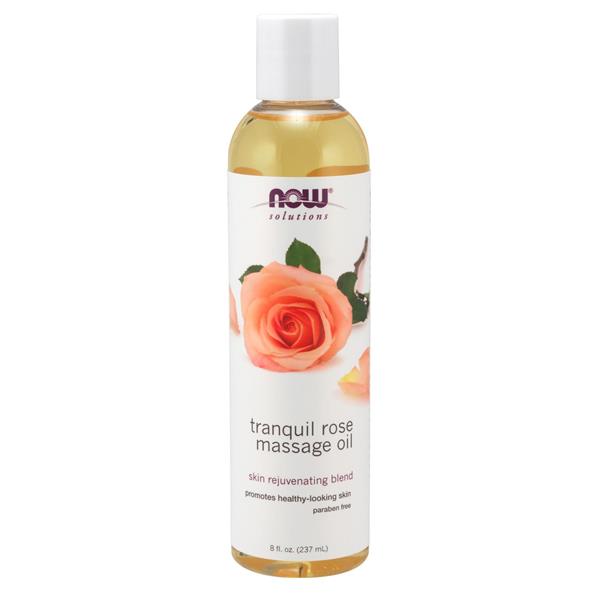 NOW Tranquil Rose Massage Oil - 8 Ounce