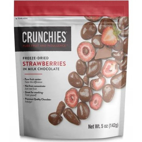 Crunchies Freeze Dried Strawberries In Milk Chocolate - 5 Ounce
