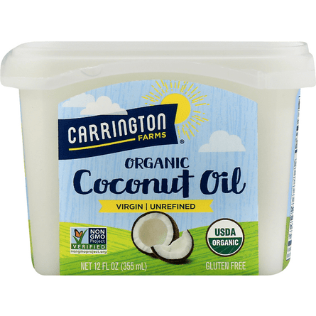Carrington Farms Coconut Oil, Virgin, Unrefined, Organic - 12 Ounce