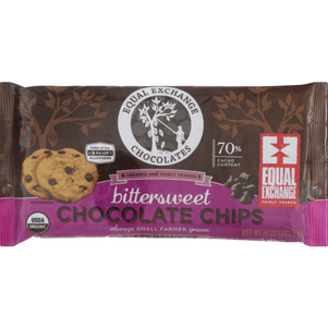Equal Exchange Organic Bittersweet Chocolate Chips - 10 Ounce