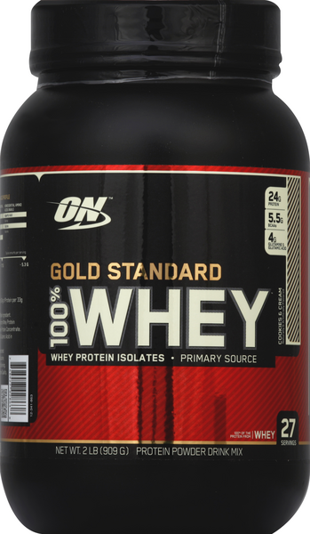 ON Gold Standard 100% Whey Cookies & Cream - 2 Pound