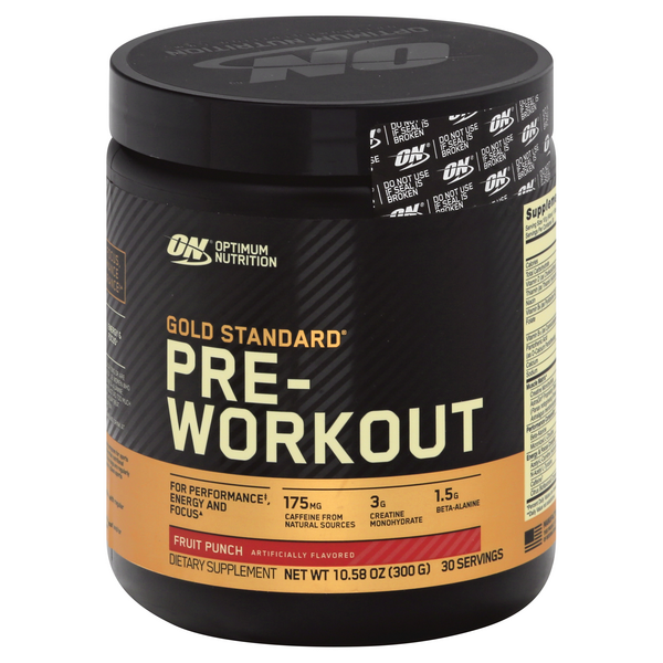 ON Gold Standard Pre-Workout Fruit Punch - 10.58 Ounce