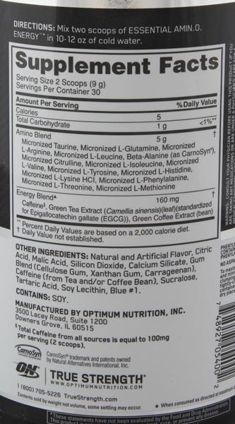 ON Essential Amino Energy Blueberry Mojito - 9.5 Ounce