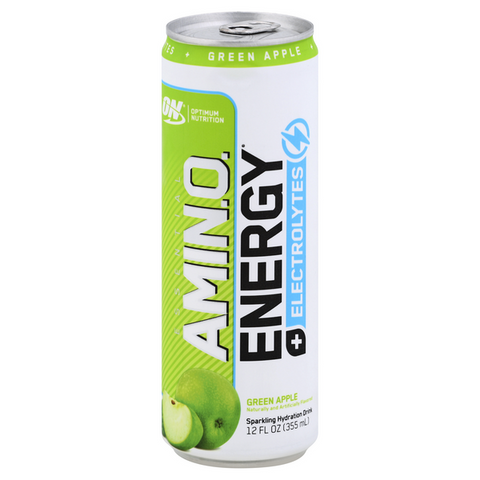 ON  Amino Energy + Electrolytes Green Apple - 12 Ounce