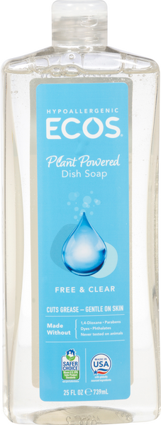 Ecos Free & Clear Dishmate - 25 Ounce