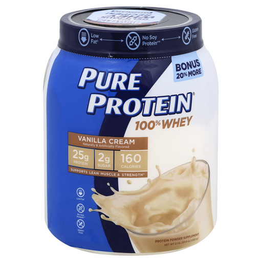 Pure Protein 100% Whey, Vanilla Cream - 1.75 Pound