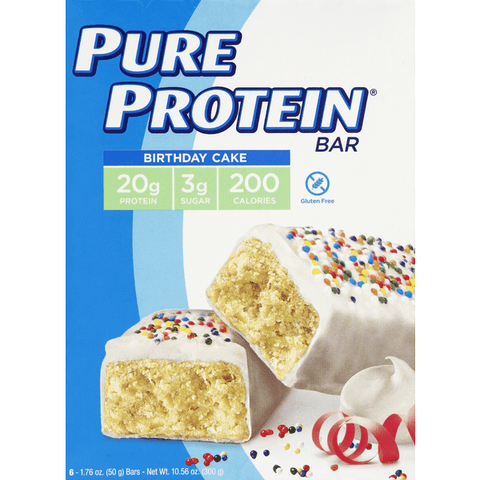 Pure Protein Birthday Cake Bars - 10.56 Ounce