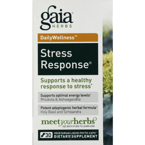 Gaia Herbs Stress Response, Vegetarian Liquid Phyto-Caps - 30 Count