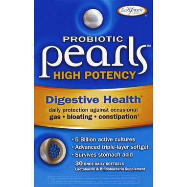 Enzymatic Therapy Pearls High Potency Probiotic Digestive Health Softgels - 30 Each