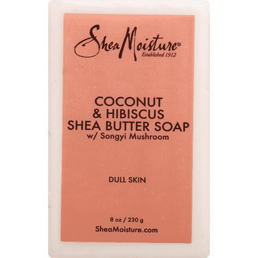 Shea Moisture Soap, Coconut & Hibiscus Shea Butter, With Songyi Mushroom, Dull Skin - 8 Ounce