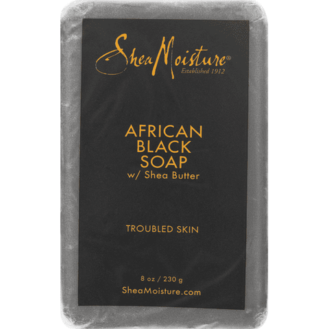 Shea Moisture African Black Soap w/Shea Butter - 8 Ounce