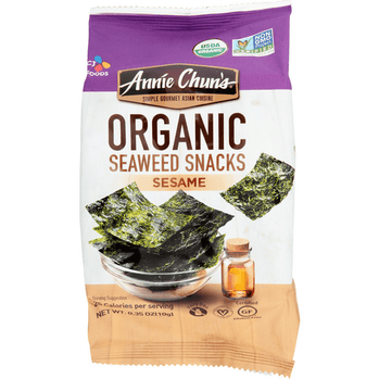 Annie Chun's Organic Seaweed Snacks, Sesame - 0.35 Ounce