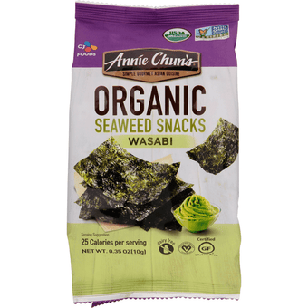 Annie Chun's Organic Seaweed Snacks, Wasabi - 0.35 Ounce
