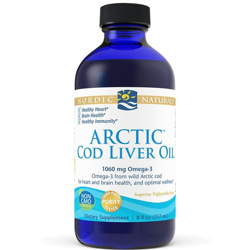 Nordic Naturals Arctic Cod Liver Oil (Unflavored) - 8 Ounce