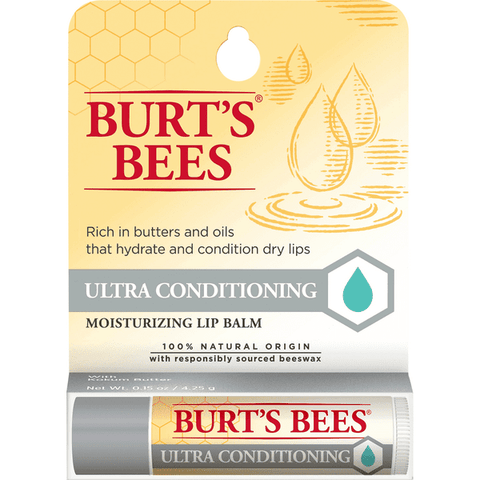 Burt's Bees Lip Balm, Moisturizing, Ultra Conditioning - 0.15 Ounce