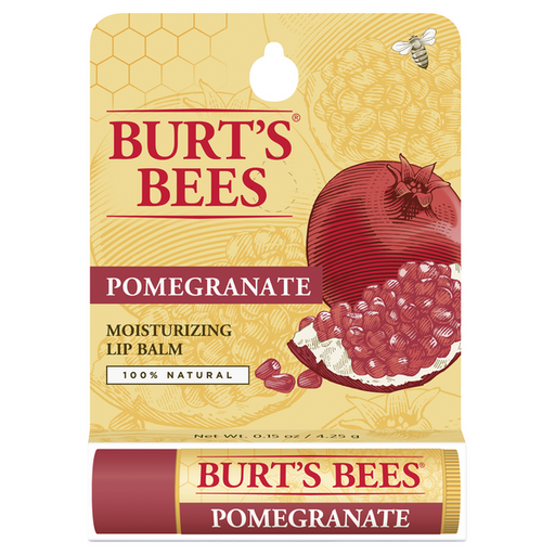 Burt's Bees Lip Balm, Moisturizing, Pomegranate - 0.15 Ounce