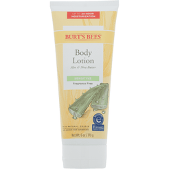 Burt's Bees Body Lotion, Sensitive Fragrance Free, Aloe & Shea Butter - 6 Ounce