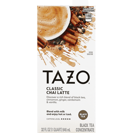 Tazo Chai Classic Latte Black Tea Concentrate - 32 Ounce