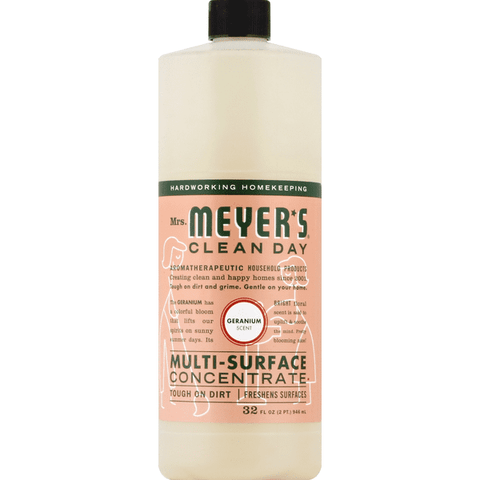 Mrs. Meyer's Clean Day Multi-Surface Concentrate, Geranium Scent - 32 Ounce