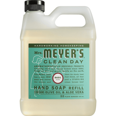 Mrs. Meyer's Clean Day Basil Liquid Hand Soap Refill - 33 Ounce