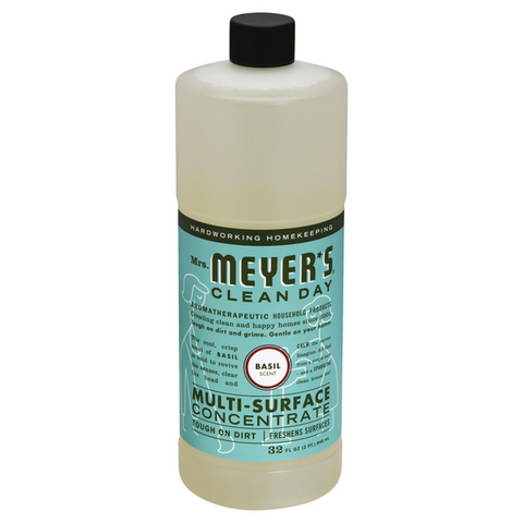 Mrs. Meyer's Clean Day Multi-Surface Concentrate, Basil Scent - 32 Ounce