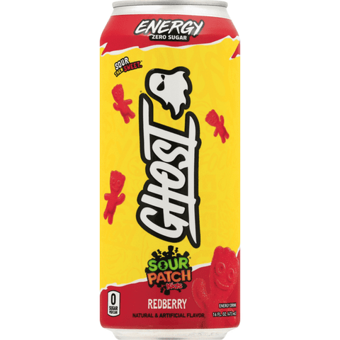 Ghost Sour Patch Kids Redberry Energy Drink - 16 Ounce