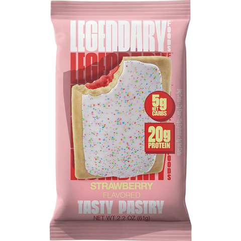Legendary Foods Tasty Pastry, Strawberry Flavored - 2.2 Ounce
