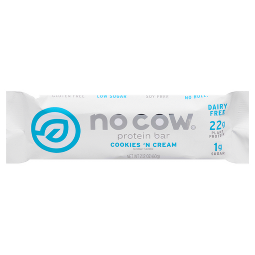 No Cow Cookies n Cream Protein Bar - 2.12 Ounce