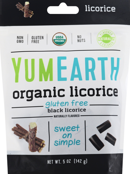 YumEarth Organic Black Licorice - 5 Ounce