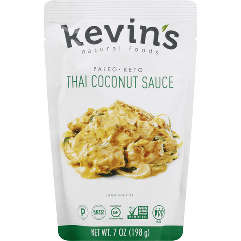 Kevins Natural Foods Paleo-Keto Mild Thai Coconut Sauce - 7 Ounce