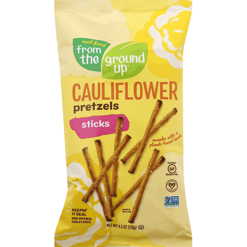 From the Ground Up Cauliflower Pretzels Sticks - 4.5 Ounce