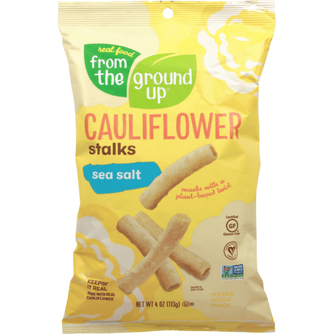 From the Ground Up Cauliflower Stalks, Sea Salt - 4 Ounce