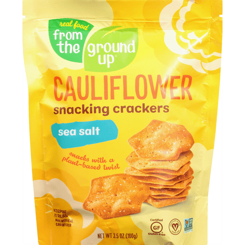 From the Ground Up Cauliflower Snacking Crackers, Sea Salt - 3.5 Ounce