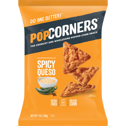 PopCorners Spicy Queso Flavored Popped-Corn Snack 7 oz - 7 Ounce