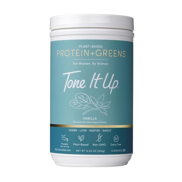 Tone It Up Plant-Based Protein + Greens - Vanilla - 12.83 Ounce
