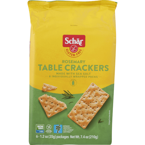 Schar Table Crackers, Gluten Free, Rosemary - 7.4 Ounce