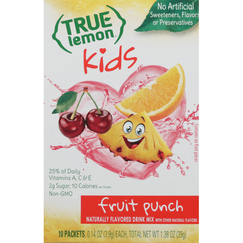 True Lemon Kids Drink Mix, Fruit Punch 10Ct - 1.38 Ounce