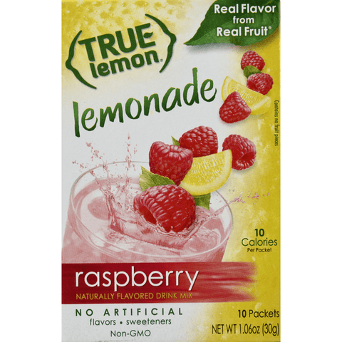 True Lemon Raspberry Lemonade Drink Mix 10 Count - 1.06 Ounce
