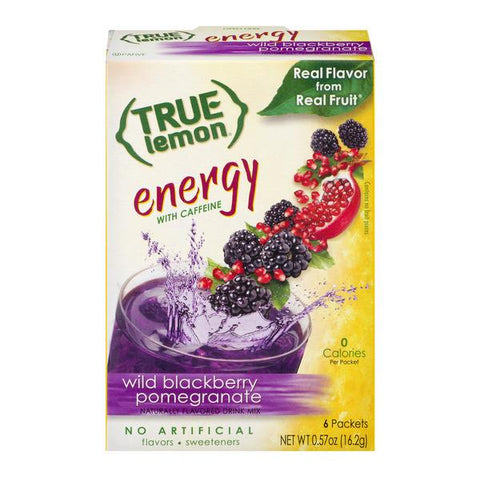True Lemon Energy With Caffeine Wild Blackberry Pomegranate - 6 Count - 0.57 Ounce