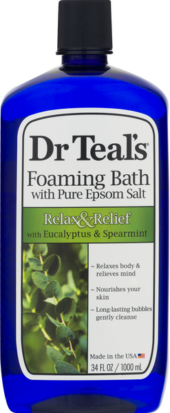 Dr Teal's Eucalyptus Spearmint Foaming Bath - 34 Ounce