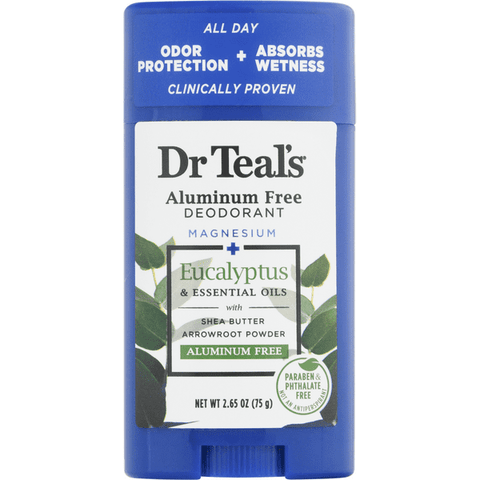 Dr Teals Aluminum Free Eucalyptus Deodorant - 2.65 Ounce