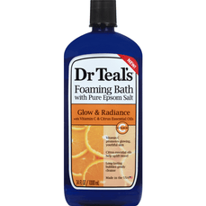 Dr Teal's Foaming Bath, With Pure Epsom Salt, Glow Radiance - 34 Ounce