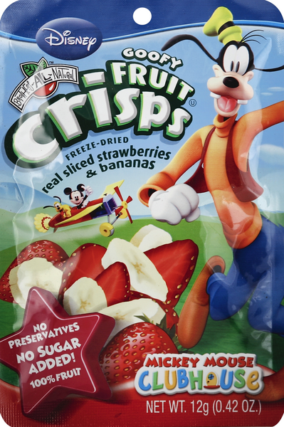 Brothers-All-Natural Disney Goofy Fruit Crisps Freeze-Dried Real Sliced Strawberries & Bananas - 0.42 Ounce
