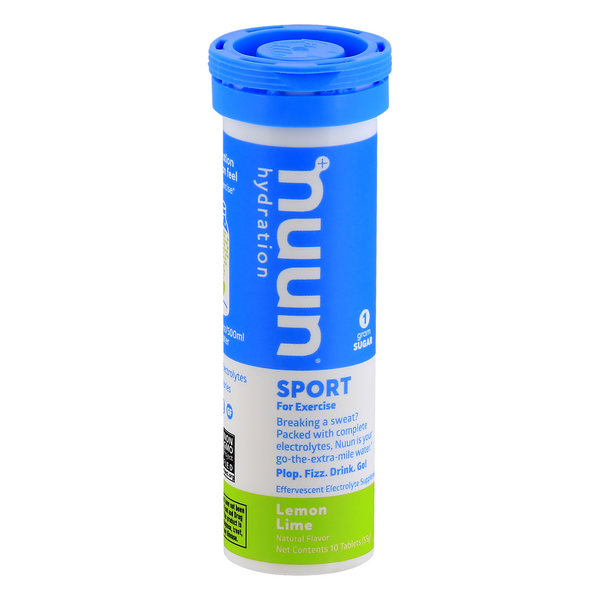 Nuun Active Effervescent Electrolyte Supplement Tablets Lemon + Lime - 10 CT - 10 Each