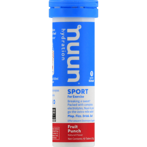 Nuun Active Effervescent Electrolyte Supplement Fruit Punch 10Ct Tabs - 10 Each
