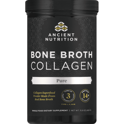 Ancient Nutrition Bone Broth Pure Collagen Powder - 15.9 Ounce