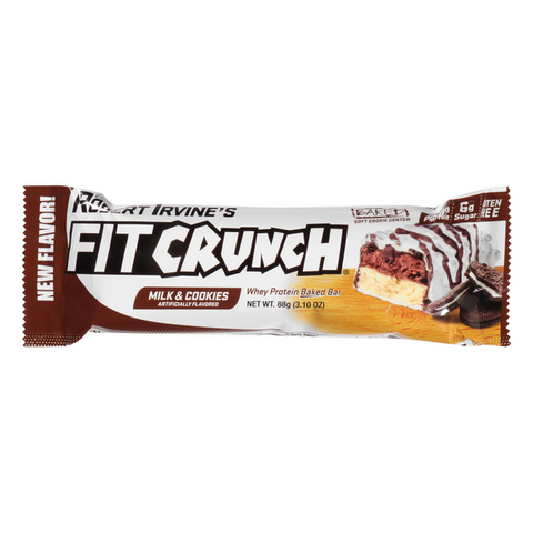 Fit Crunch Protein Baked Bar, Milk & Cookies - 3.1 Ounce