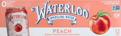Waterloo Sparkling Water, Peach 12 Count - 12 Ounce