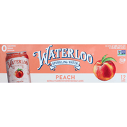 Waterloo Sparkling Water, Peach 12 Count - 12 Ounce